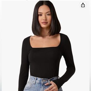 Square neck top